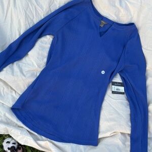 Eddie bauer womens shirt XS blue long sleeve, NWT